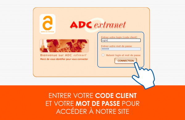 Extranet et reporting page d'accueil