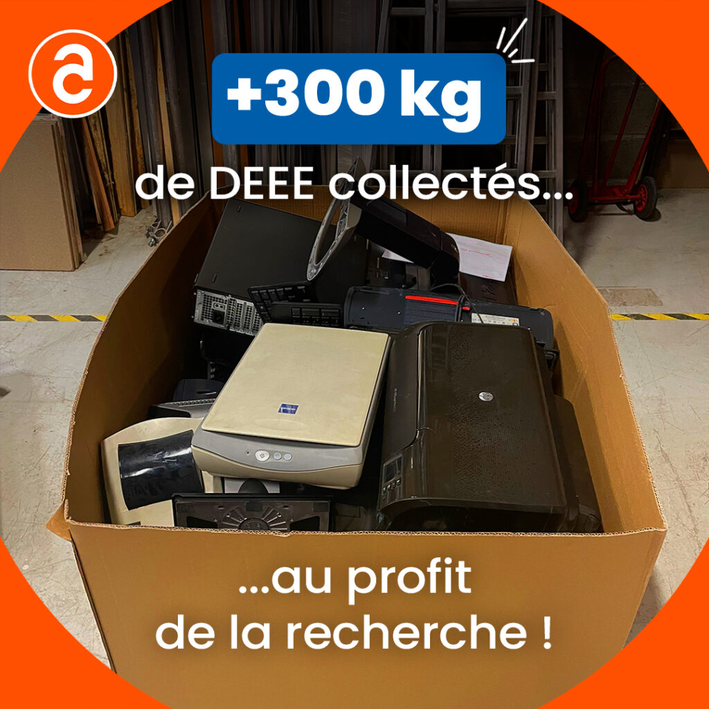 +300 kg de DEEE collectés au profit de la recherche
