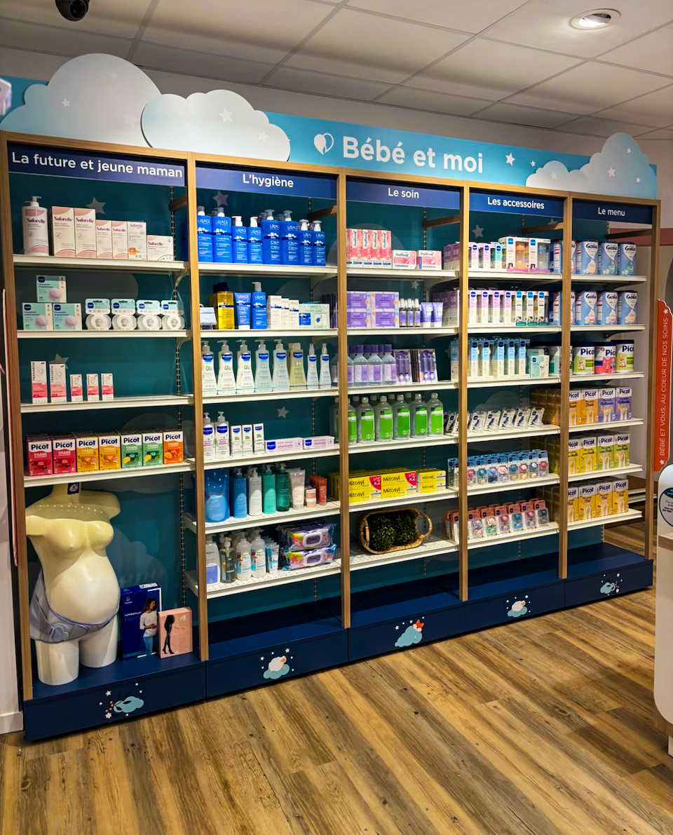 gondole retail sur mesure