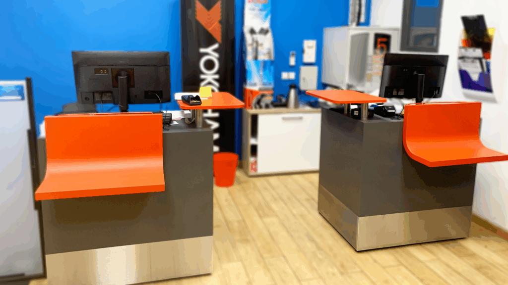 mobilier d'accueil sur mesure