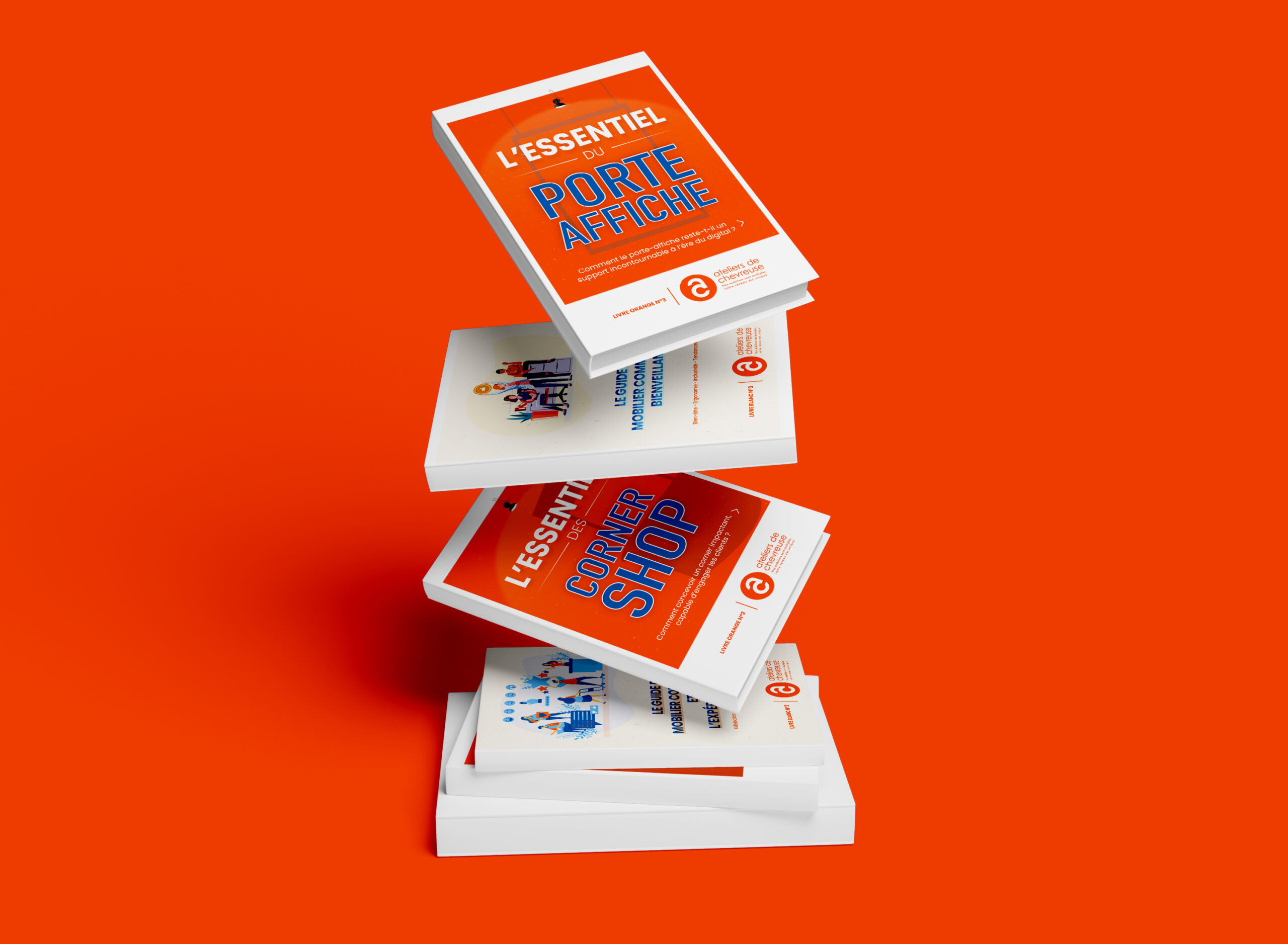 Découvrez les livres made in Ateliers de Chevreuse : essentiels et guides pour choisir et comprendre le mobilier, la signalétique et la PLV pour vos points d’accueil ou de vente.