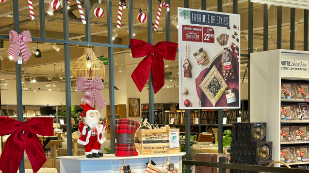 décoration magasin de noel