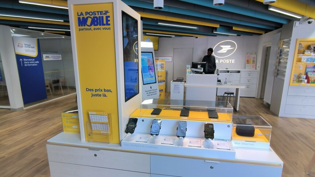 présentoir la poste mobile