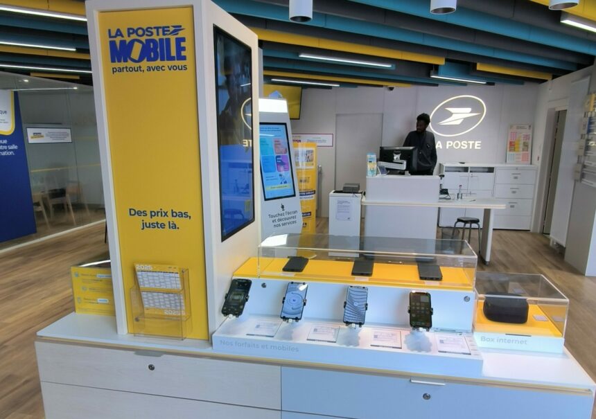 présentoir la poste mobile